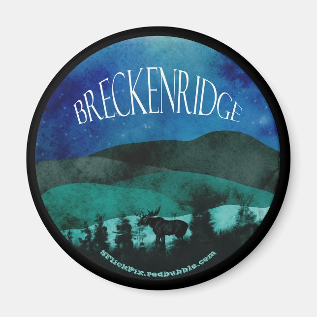 View Over Breckenridge Magnet (Front)