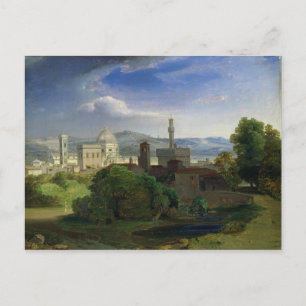 View over Florence, c.1829 Postcard