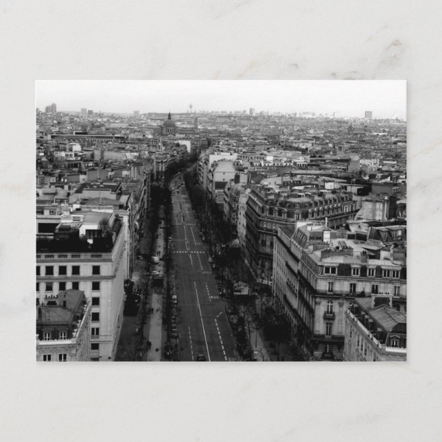 View over Paris Postcard (Front)