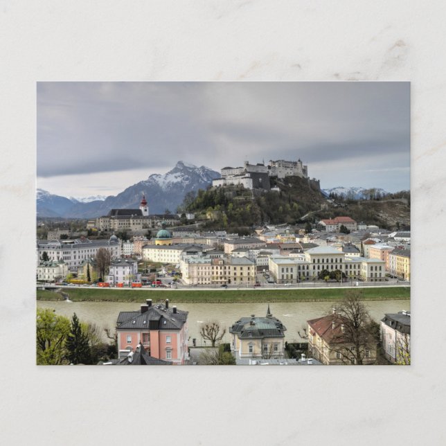 View Over Salzburg Austria Postcard (Front)