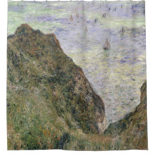 View Over the Sea by Claude Monet Shower Curtain