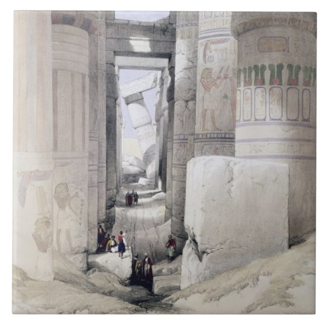 View through the Hall of Columns, Karnak, from "Eg Tile (Front)