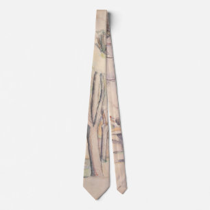 View Thru the Trees by Paul Cezanne, Vintage Art Tie