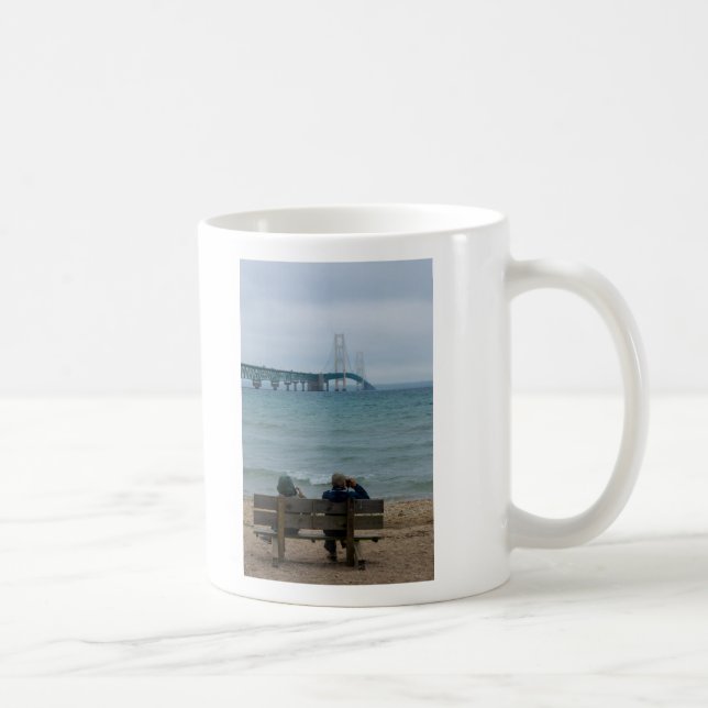 Viewing Mackinac Bridge Coffee Mug (Right)