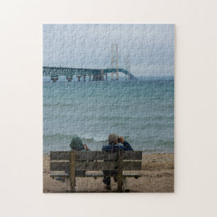 Viewing Mackinac Bridge Jigsaw Puzzle