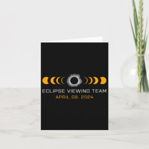 Viewing Team Funny Total Solar Eclipse Astronomy  Card