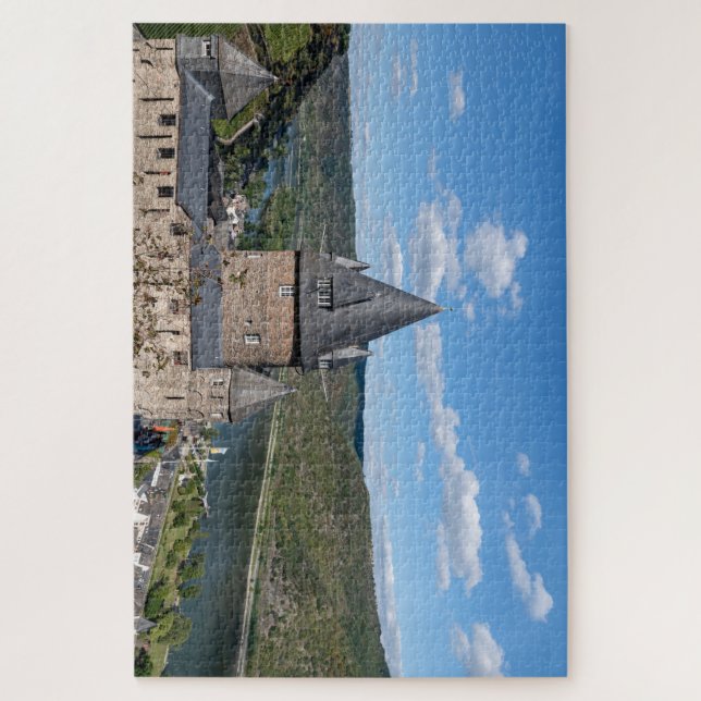 Viewpoint over the River Rhine with the Burcht Sta Jigsaw Puzzle (Vertical)