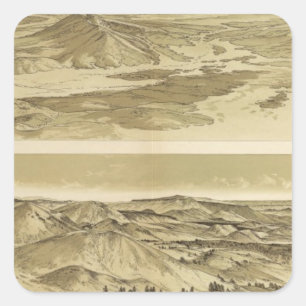 Views from Mount Trumbull and Mount Emma Square Sticker
