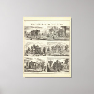 Views in Maywood, Cook County, Illinois Canvas Print