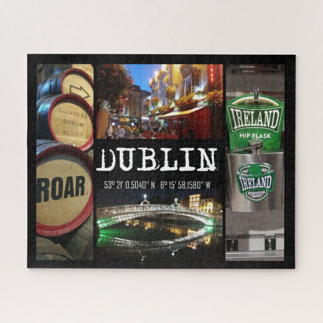 Views of Dublin 2, with GPS coordinates Jigsaw Puzzle (Horizontal)