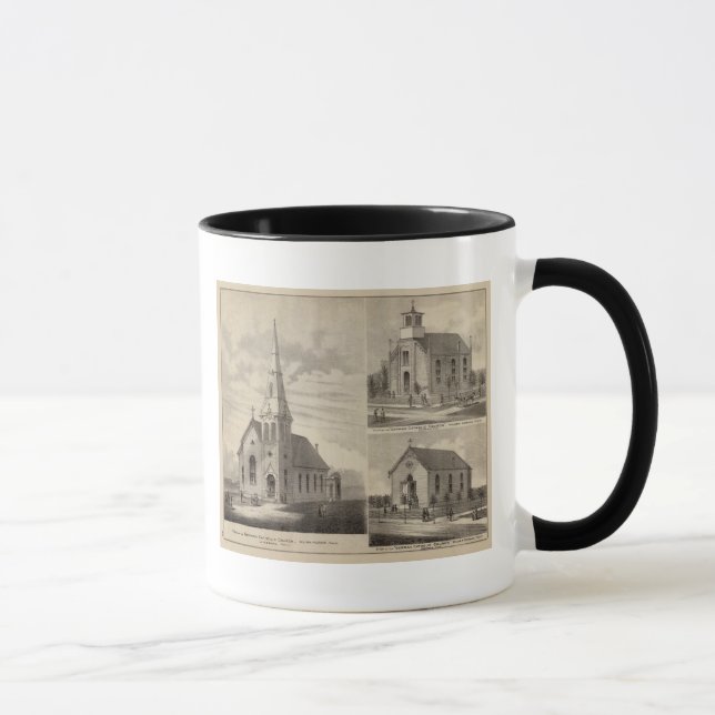 Views of German Catholic Churches in Minnesota Mug (Right)