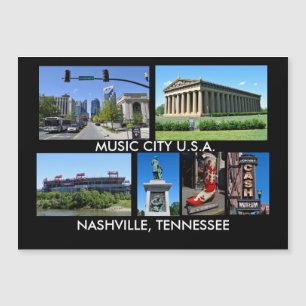 Views of Nashville Tennessee Magnetic Card