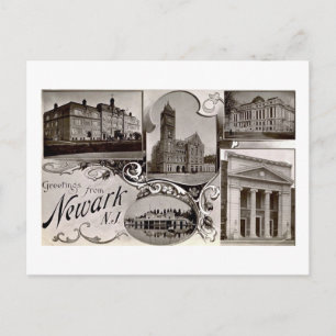 Views of Newark, New Jersey 1907 Vintage Postcard