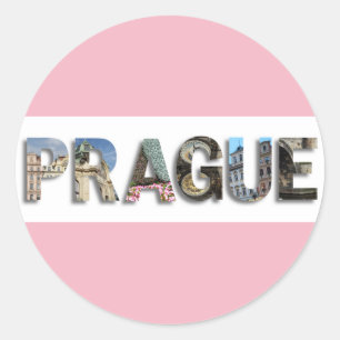 Views of Prague Classic Round Sticker