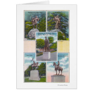 Views of Statues in Portland City Parks