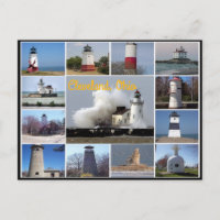 views of the Lighthouses on Lake Erie collage
