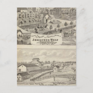 Views of the residence Josephus Wolf Postcard