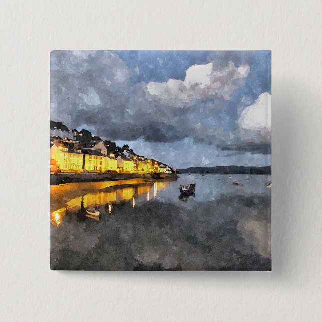 VIEWS OF WALES 15 CM SQUARE BADGE (Front)