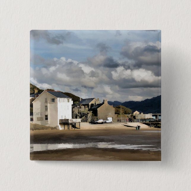 VIEWS OF WALES 15 CM SQUARE BADGE (Front)