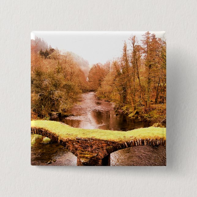 VIEWS OF WALES 15 CM SQUARE BADGE (Front)