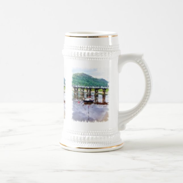 VIEWS OF WALES BEER STEIN (Right)
