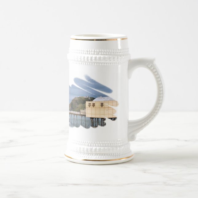 VIEWS OF WALES BEER STEIN (Right)