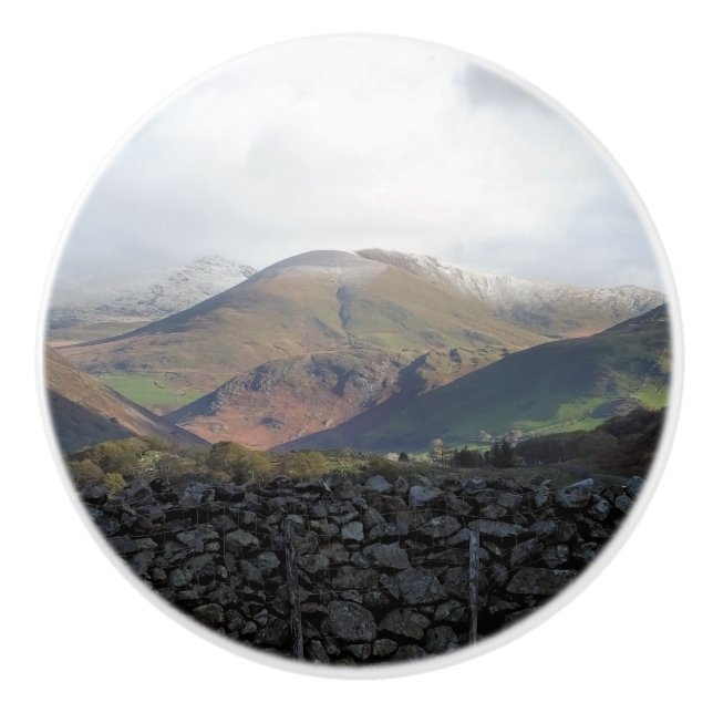 VIEWS OF WALES CERAMIC KNOB (Front)