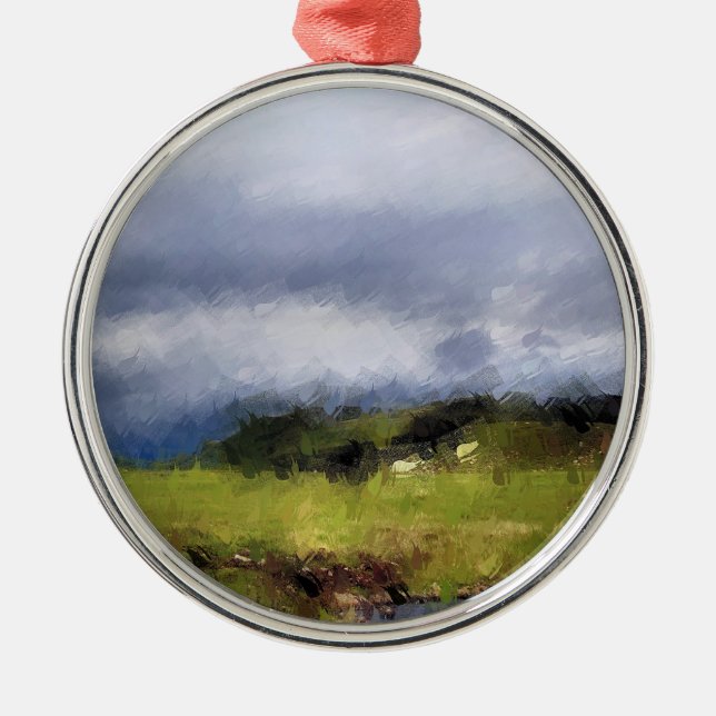 VIEWS OF WALES METAL TREE DECORATION (Front)