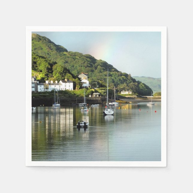 VIEWS OF WALES NAPKIN (Front)