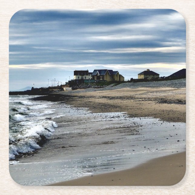 VIEWS OF WALES SQUARE PAPER COASTER (Front)