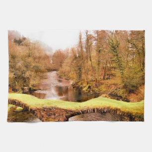 VIEWS OF WALES TEA TOWEL