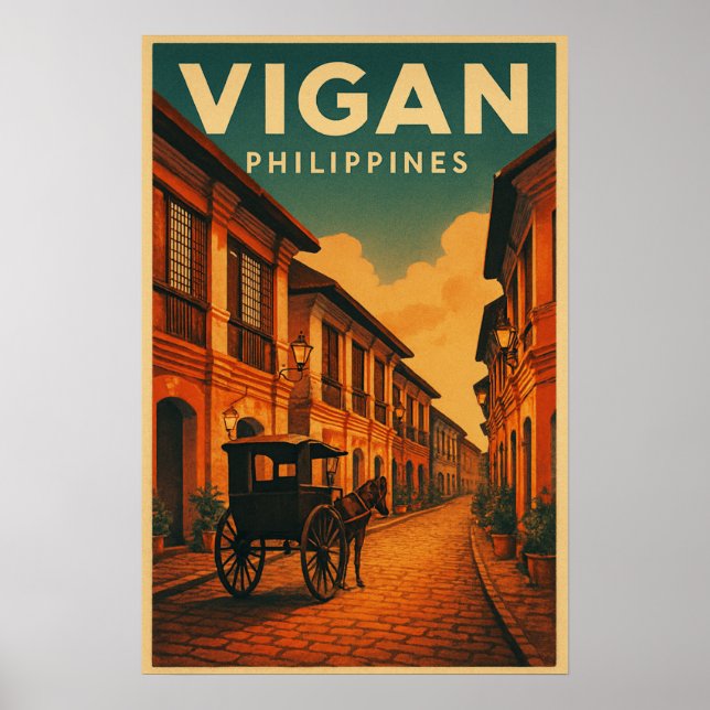 Vigan, Philippines Travel  Poster (Front)