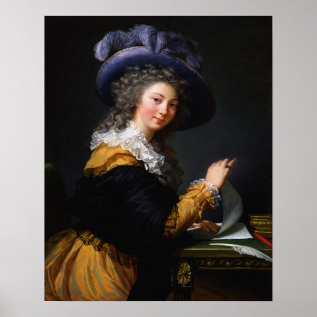 Vigée Le Brun - Lady Folding A Letter Poster (Front)