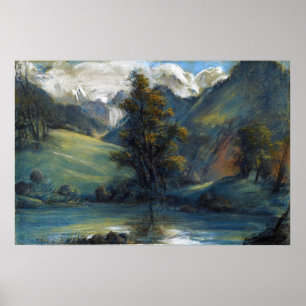 Vigée Le Brun - Lake Challes And Mont Blanc Poster