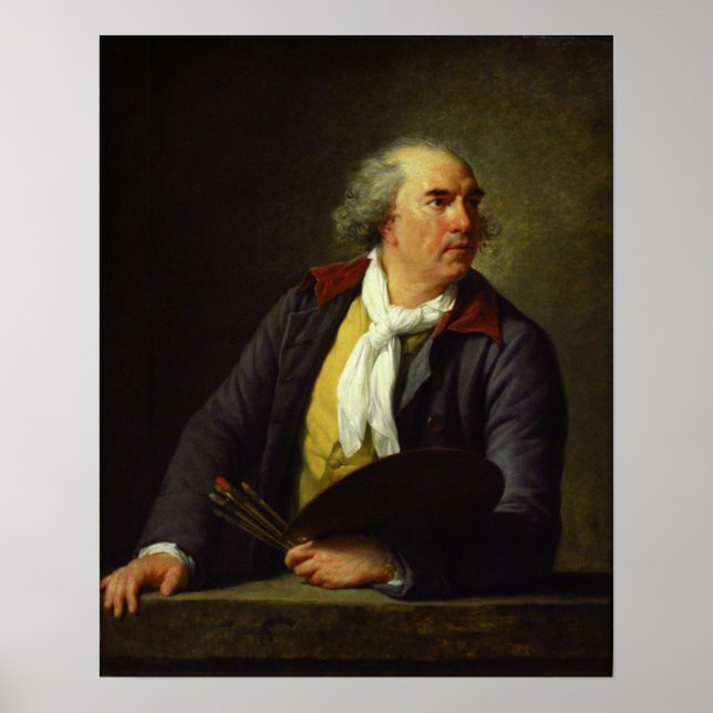 Vigée Le Brun - Portrait Of Hubert Robert 1788 Poster (Front)