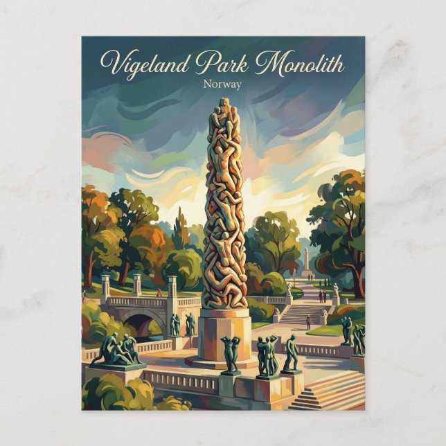 Vigeland Park Norway Postcard (Front)