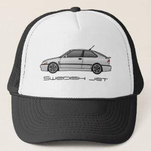 viggen_silver, Swedish jet Trucker Hat