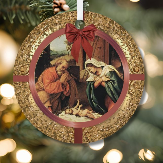 Vigil of the Nativity Christmas Eve Jesse Tree Metal Tree Decoration (Creator Uploaded)