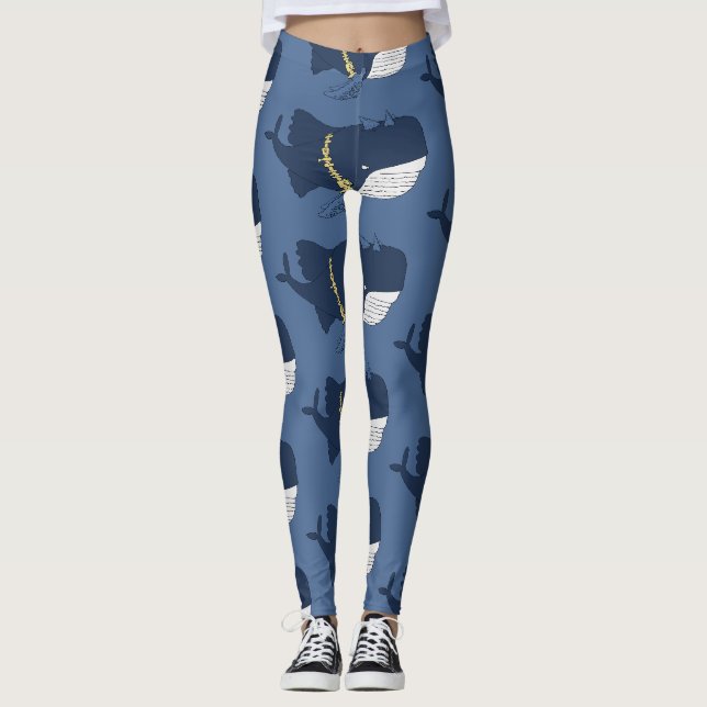 Vigilante Whale Leggings (Front)