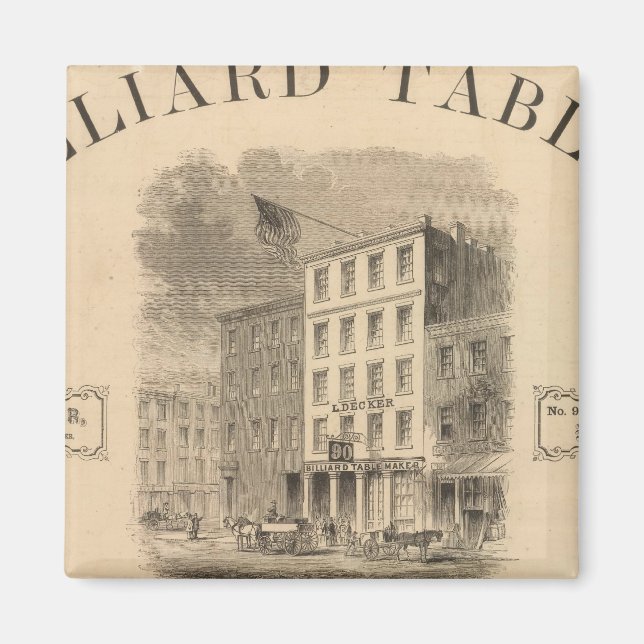 Vignette of retail establishment Advertisement Magnet (Front)