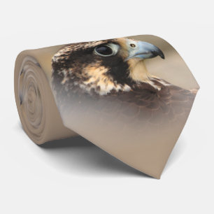 Vignetted Profile of a Peregrine Falcon Tie