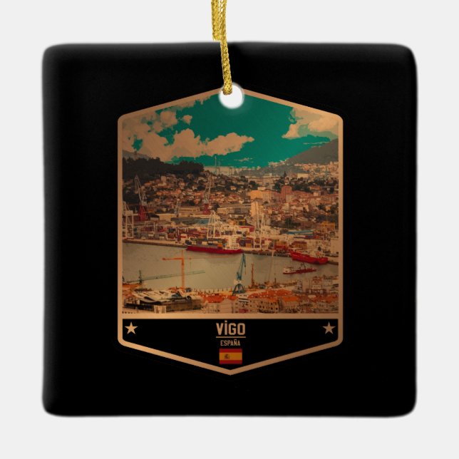 Vigo Ceramic Ornament (Front)