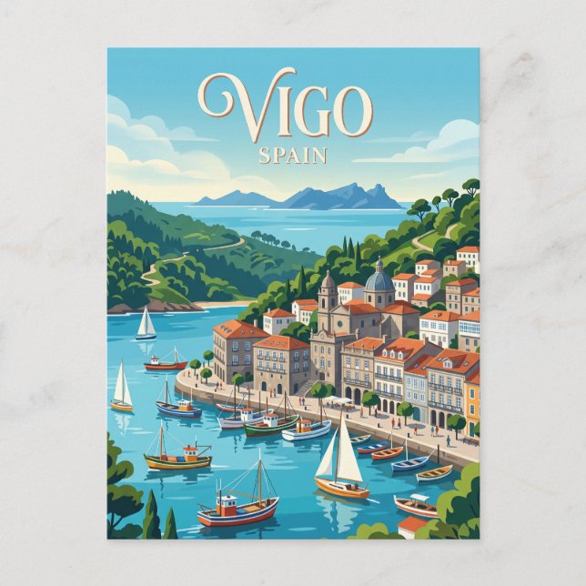 Vigo, Spain Postcard (Front)