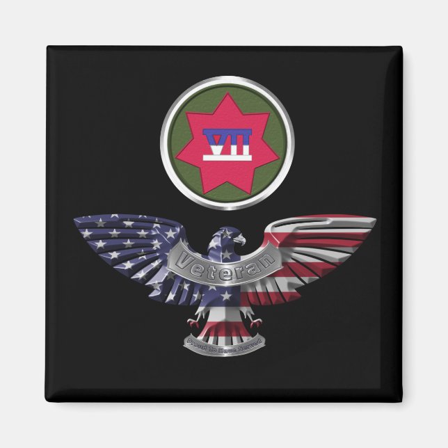 VII Armoured Corps Eagle Magnet (Front)