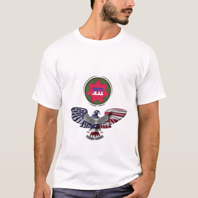 VII Armoured Corps Eagle T-Shirt (Front)