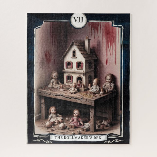 VII The Dollmaker's Den – Not Just Dolls, Tarot Jigsaw Puzzle (Vertical)