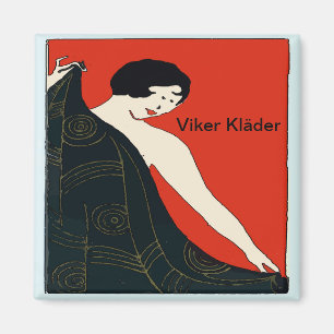 Viker kläder, Folding Clothes, change text Magnet