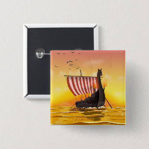 Viking 15 Cm Square Badge