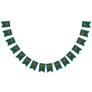 Viking Age Portrait Metallic Look Bunting