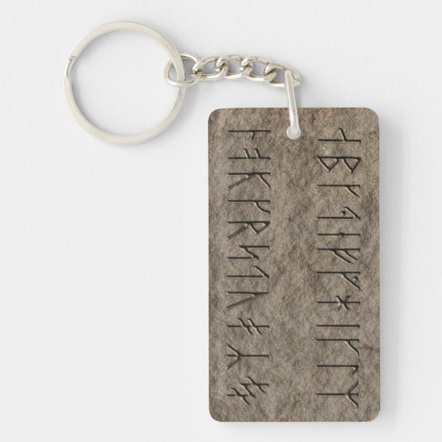 Viking Alphabet Key Ring (Front)